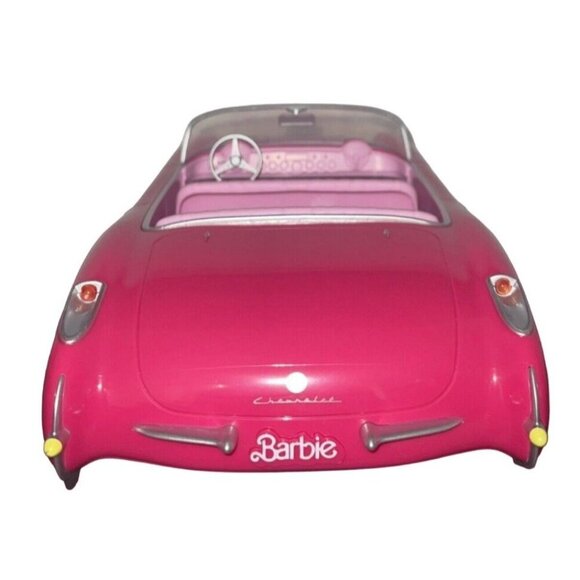 Barbie Movie Doll and AMC Collectible Pink Corvette Convertible Popcorn Car Tub - Picture 6 of 6